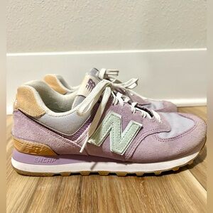 New Balance Purple 574 Sneakers